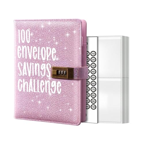 100 Envelope Challenge, Budget Planner, Easy And Fun Way To Save €5,050, Savings Challenges Binder, Planungsbuch, 100 Envelope Challenge Kit, Savings Challenges Book With Envelopes von Generic