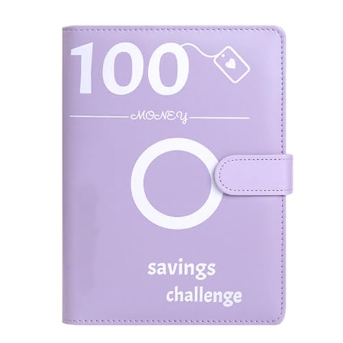 100 Envelope Saving Challenge | 5 Budget Planer Umschlagmethode | Sparen Herausforderung Binder | Budgetplaner Geld Sparbuch Mit Folien | Geldfüllplan Für Budgetierung Und Geldsparen von Generic