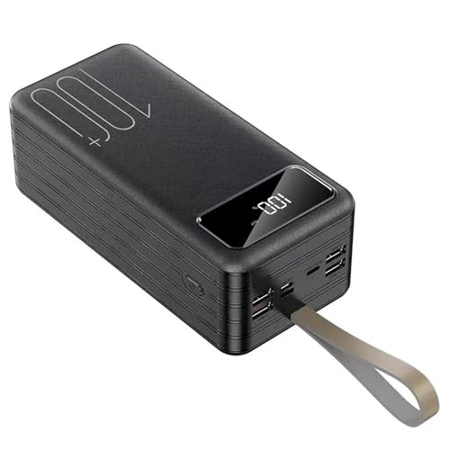 100000mAh Power Bank USB C Tragbares Ladegerät LED-Display Akku mit Typ C Schnelllade-Powerbank Kompatibel mit Smartphones Tablets, Schwarz 100000mAh Power Bank USB C Tragbares Ladegerät LED-Display Akku mit Typ C Schnelllade-Powerbank Kompatibel mit Smartphones Tablets, Schwarz von Generic