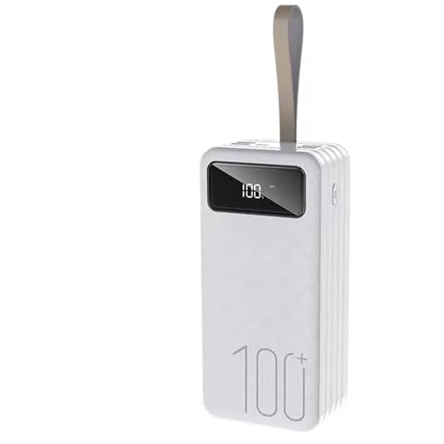 100000mAh Power Bank USB C Tragbares Ladegerät LED-Display Akku mit Typ C Schnelllade-Powerbank Kompatibel mit Smartphones Tablets, Weiß 100000mAh Power Bank USB C Tragbares Ladegerät LED-Display Akku mit Typ C Schnelllade-Powerbank Kompatibel mit Smartphones Tablets, Weiß von Generic