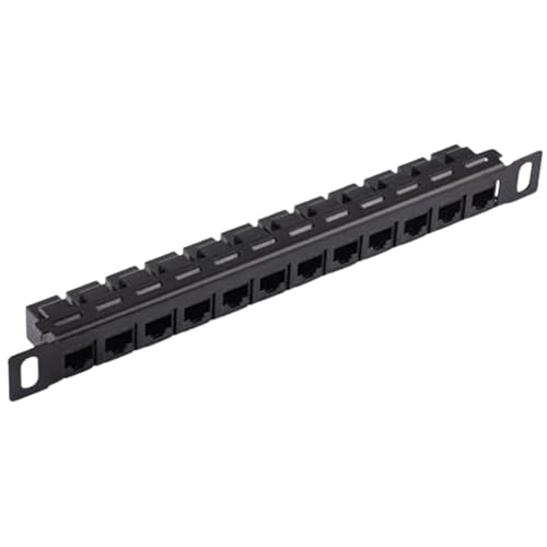 12 Port -Netzwerk -Patch -Panel, Netzwerk Patch -Panel 12 Port - Draht Organizer Rack,Unschirmer CAT5E/CAT6 -Kabelverkabelungsregal für die Kabelverwaltung, Drahtorganisator Ständer 12 Port -Netzwerk -Patch -Panel, Netzwerk Patch -Panel 12 Port - Draht Organizer Rack,Unschirmer CAT5E/CAT6 -Kabelverkabelungsregal für die Kabelverwaltung, Drahtorganisator Ständer von Generic