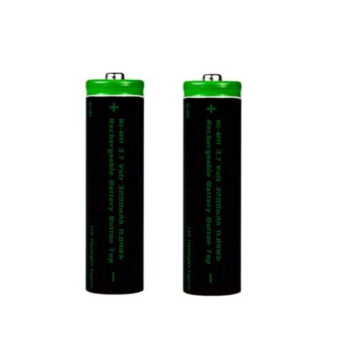 2 Pcs 3.7V NI-MH Wiederaufladbarer Akkus, 3200mAh Knopfleiste NiMH Wiederaufladbar Batterie für Taschenlampe, Kleinen Lüfter, Türklingel, LED Stirnlampe, Größe:18mm*67mm/0.7in*2.63in 2 Pcs 3.7V NI-MH Wiederaufladbarer Akkus, 3200mAh Knopfleiste NiMH Wiederaufladbar Batterie für Taschenlampe, Kleinen Lüfter, Türklingel, LED Stirnlampe, Größe:18mm*67mm/0.7in*2.63in von Generic