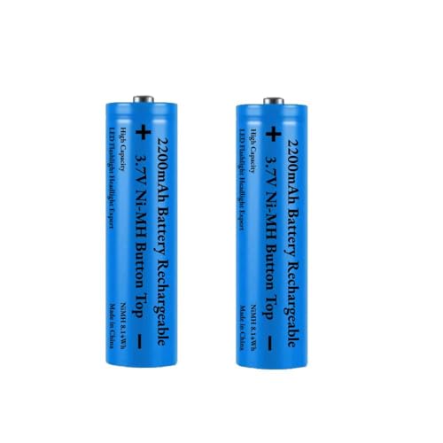 2 Stück Akku 2200mAh NI-MH Wiederaufladbarer, 3.7V Button Top NiMH Akkus, 3.7Volt Hohe Kapazität Knopfleiste Batterie für Kamera/Kleinen Lüfter/LED Stirnlampe/Solarleuchten, Mit Aufbewahrungsbox 2 Stück Akku 2200mAh NI-MH Wiederaufladbarer, 3.7V Button Top NiMH Akkus, 3.7Volt Hohe Kapazität Knopfleiste Batterie für Kamera/Kleinen Lüfter/LED Stirnlampe/Solarleuchten, Mit Aufbewahrungsbox von Generic