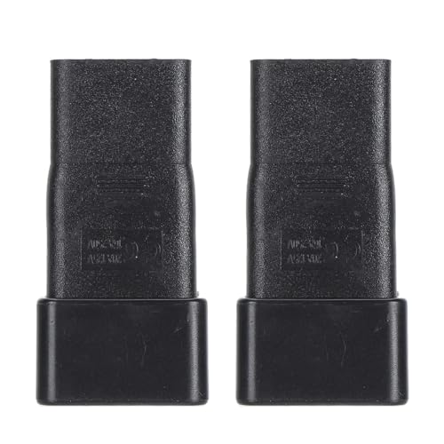 2 Stück IEC320 C20 auf IEC320 C21 Steckdosen-Adapter, PVC-Außenhülle Verstärkung C20 auf C21 Netzstecker-Adapter für USV Power PDU Server Schreibtischlampen Lautsprecher von Generic