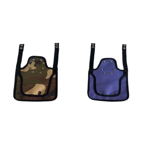 2 Stück hühnersättel für hühner Hühnersattel Warnweste für Huhn Geflügel Henne Sattel Rückenprotektor Henne Schürze Jacke mit Schaltflächen Für Huhn Ente Geflügel Rücken (D) von Generic