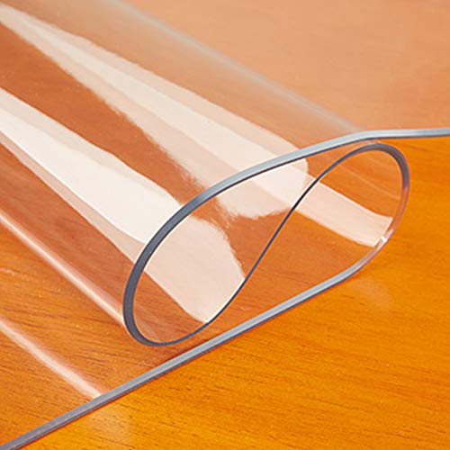 2 mm weicher PVC-Tischschutz mit beveled Edge, wasserdicht, transparent, für Dining/Kaffeetisch, ideal für Bar, Hotel, Küche, Picknick (60 x 200 cm/24 x 79 Zoll) von Generic