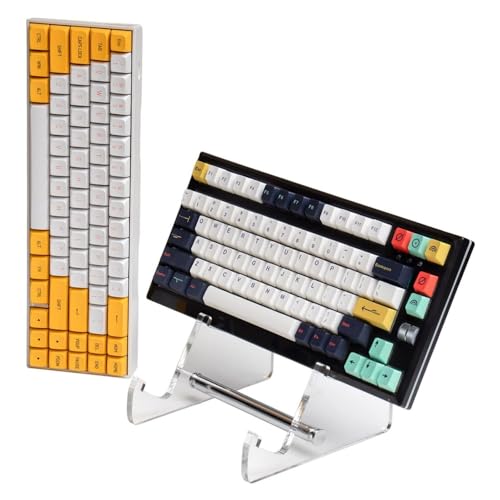 2-stöckiger Tastaturständer aus Acryl,Aufbewahrungshalter für mechanische Tastaturen,Tastatur-Display-Ständer Desktop-Aufbewahrungsregal für den Heimgebrauch (Durchsichtig) von Generic