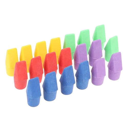 20 Stück Radiergummis Bleistift Top Radiergummi Kappen Meißel Form Bleistift Radiergummi Toppers Student Malbedarf Schreibwaren Praktisches Design und Langlebig 20 Stück Radiergummis Bleistift Top Radiergummi Kappen Meißel Form Bleistift Radiergummi Toppers Student Malbedarf Schreibwaren Praktisches Design und Langlebig von Generic