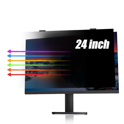 24 Zoll Magnetischer Sichtschutz Bildschirmschutz Anti-Blendung, Kratzfest & Blaulichtfilter - Einfache Clip-On-Abdeckung für 16:9 Computerbildschirm,24inch(547mm*320mm) von Generic