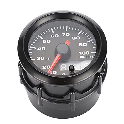 2in 52 -mm -Auto -Öldruckmesser 7 Farben Digitales LED -Messgerät mit Sensor für die Meisten 12 -V -Automodelle von Generic