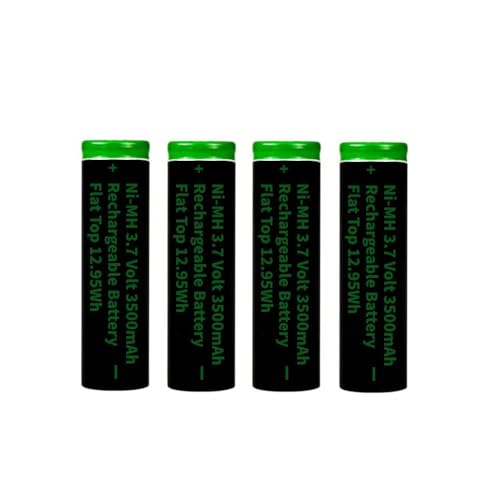 3.7V NI-MH Wiederaufladbarer Akku, 4 Pack 3500mAh Flache Oberseite NiMH Batterie Mit Batterieschutzbox für Taschenlampe, Kleinen Lüfter, Türklingel, LED Stirnlampe, Größe:18mm*65mm/0.7in*2.55in 3.7V NI-MH Wiederaufladbarer Akku, 4 Pack 3500mAh Flache Oberseite NiMH Batterie Mit Batterieschutzbox für Taschenlampe, Kleinen Lüfter, Türklingel, LED Stirnlampe, Größe:18mm*65mm/0.7in*2.55in von Generic