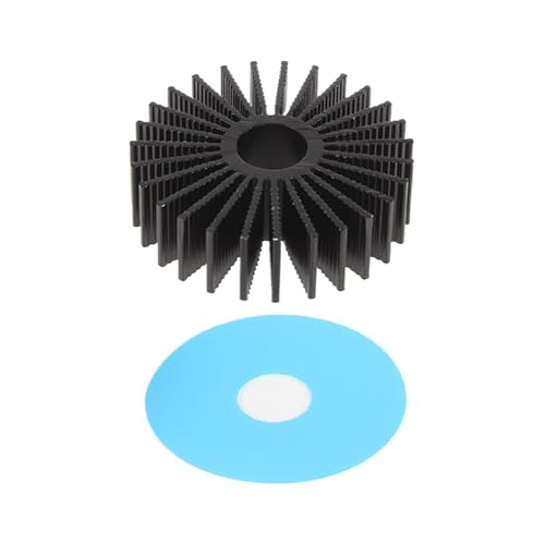 36 mm Kühlkörper – runder Kühlkörper aus Aluminium, 36 mm Kühlkörper für Prozessor und LED | 2 x Kühlkörper-Set von Generic