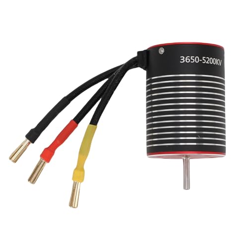 3650 Motor ohne Besen und 60A ESC, 900 W Motor RC RC 60A ESC Combo 5.8v3a BEC für -Auto (5200KV) von Generic