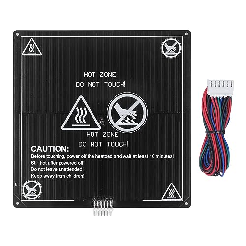 3D -Drucker erhitztes Bett Hochleistungs -Aluminium - -Bett -Plattform 220x220 mm 3 mm dick 12 V für Artillerie Genius Pro Mk2 MK3 MK3S MK2A ANET A8 A6 von Generic