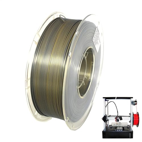 3D -Druckerfilament - Seide 3D -Druckerfilament, 3D -Drucker Verbrauchsmaterial Filament | Seide PLA 3D -Druckerfilament | Zwei-Farben-PLA 1,75 mm, glänzender Farbwechselfilament 3D-Druck von Generic