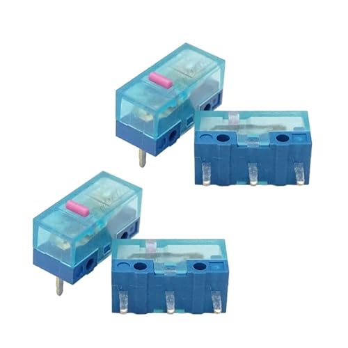 4 Stück/Packung HUANO Pink Rot Gelb Blau Grün Dot Maus Mikroschalter Maus Momentary Push Button Micro Limit Micro Taste von Generic