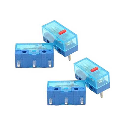 4 Stück Neue HUANO blaue Maus-Taschen Micro Blau 3Pin 0.74N Schalter, blau von Generic