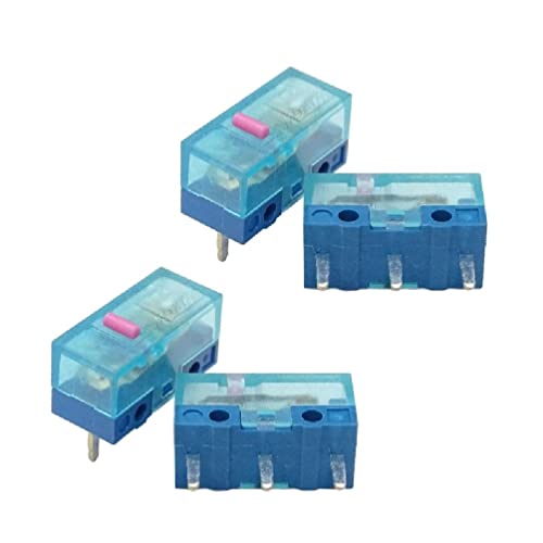 4 Stück Neue HUANO blaue Maus-Taschen Micro Blau 3Pin 0.74N Schalter, blau von Generic