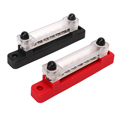 48 V 150a 6 Klemmenbusstangen 2 Stifte Batterieklemmeverteilungsblock 12 Klemmen Car RV -Boot 48 V 150a 6 Klemmenbusstangen 2 Stifte Batterieklemmeverteilungsblock 12 Klemmen Car RV -Boot von Generic