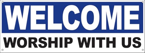 4LessCo Vinyl-Banner mit Ösen, 45,7 x 121,9 cm von Generic
