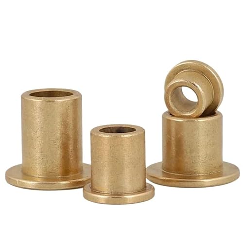 5 Stück Metallurgieöl Kupferbuchse Führungshülse mit abgestuftem Flansch Bördeln Selbstschmierendes Lager ID 4 5 6 8 10 mm(6x8x12-12x1mm 5pc) von Generic