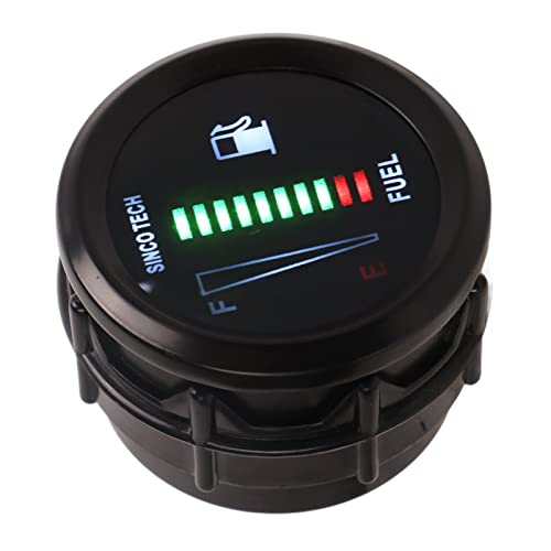 52 Mm Ölbrennstoffspiegel-LED-LED-Indikator für Fahrzeugfahrzeugmotorrad 8-18 V. von Generic