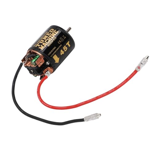 540 Pinselmotor, RC -Automotor 7.4 V Edelstahl -Skala -Aufprall -resistent mit Kühlkörper für Axiale Scx10 (13T) (21T) (35T) (45T) von Generic