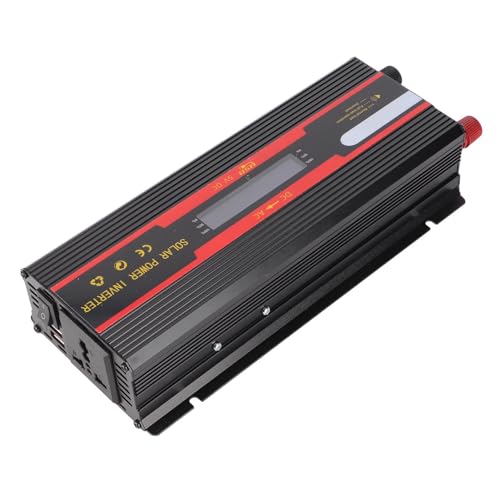 6000W Automobilverwandter LCD Hohe Kompatibilität Modifizierte Sinus -Wellen -Auto -Wechselrichter -Camping -Aluminiumlegierung Black 12 V Bis 220 V von Generic
