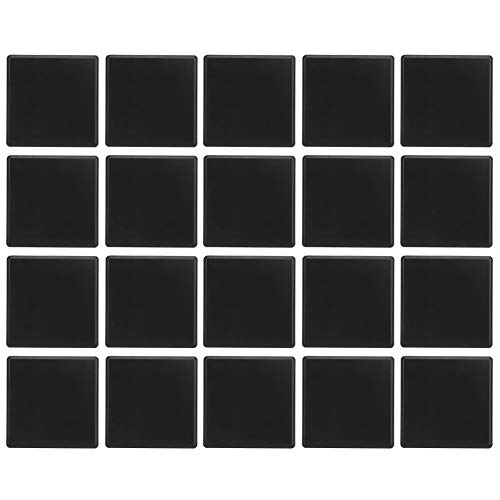 6060 Aluminium -Profil -Endkappe 4 Loch ABS Kunststoff Abdeckung CNC 3D -Druckerteile Euro Standardzubehör 20 Packung Langlebige Ersatzkappen für Aluminium -Extrusionsprojekte von Generic