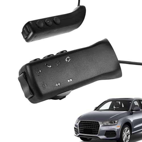 7-Tasten-Kabellose Lenkradfernbedienung – -Autoradio-Fernbedienung, Kabelloser Schalter im Kippschalter-Design | Lenkrad-Audiosteuerung für Auto-DVD-GPS-Player, Fernbedienungstasten von Generic