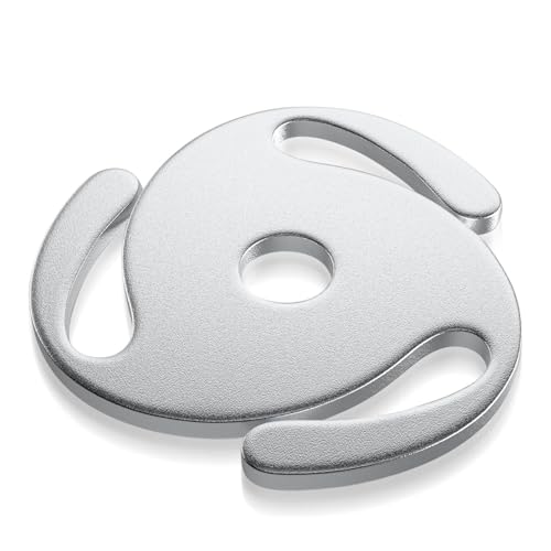 7 -Zoll -Rekordadapter, Aluminiumlegierung 3 Verriegelungsarme Leicht zu Verwendendem 45 U/Min Rekordadapter für Player Player (Silver) von Generic