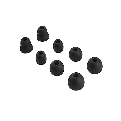 8 PCS Silikon-Ohrstöpsel für beats Flex/Beats X/Beats Pro Kopfhörer Ohrkappen Ohrpolster Ersatz Soft Ear Plug EarBuds Zubehör (schwarz) von Generic