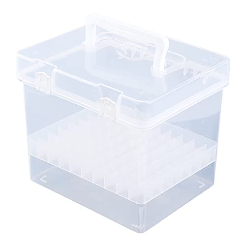 80 Slots Marker Pen Organizer Fall Hartplastik Box Wasserdicht Tragbare Handheld Aufbewahrungsbox mit Schnappdeckel für Kinder Jungen Mädchen von Generic
