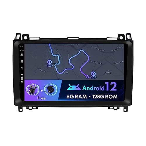9 Zoll Autoradio Stereo GPS Navi Für Mercedes Benz B200 / W639 / W906 / W169 / W245 / Sprinter/Vito/Viano Android 12.0 DSP + Carplay - 6G RAM + 128G ROM - Unterstützt WiFi DAB von Generic