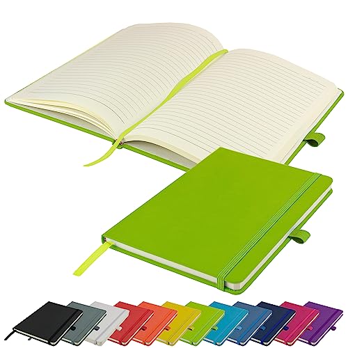 A5-Notizbuch neu liniert Hardcover-Tagebuch Notizblock Notizen Tagebuch (Limone) von Savvy Bee