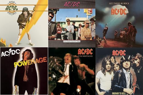 AC/DC Bon Scott Six-Pack: High Voltage + Dirty Deeds Done Dirt Cheap + Let There Be Rock + Powerage + If You Want Blood + Highway to Hell (CD 6-Pack) von Generic