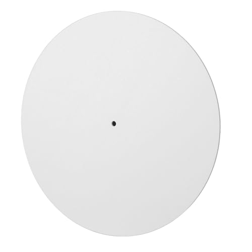 Acryl -Plattenspieler -Matten Rausch Reduktion Schockdämpfungsabsorption Antistatische Plattenpolster für Plattenspieler, Modisch und Praktisch für Standard Rekordspieler von 12 Zoll (WHITE) von Generic