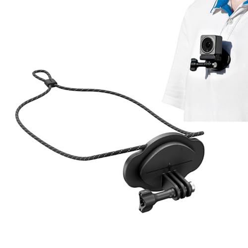 Action Kamera Magnetische Brust Hals Halterung Halterung Kompatibel mit GoPro 12 11 10/für DJI Action 4 3/OSMO Pocket 3/für Insta360 X2 X3 Schnellverschluss Halskette Lanyard Strap POV Vlog Zubehör von Generic
