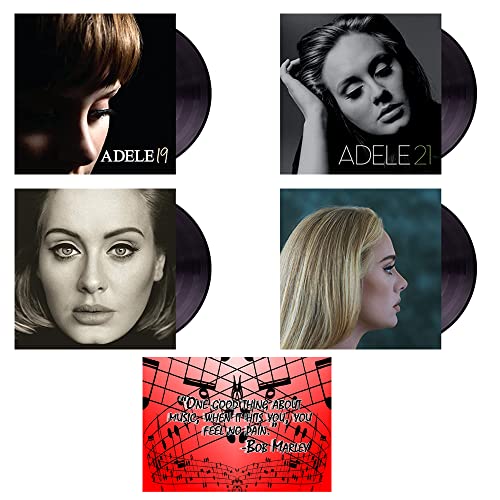 Adele: Complete 4 Vinyl Studio Album Discography Newest Release 30 Included with Bonus Art Card von Generic