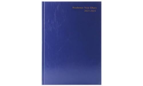 Akademischer Terminplaner 2023–2024, 1 Tag pro Seite, A5, Blau von Generic