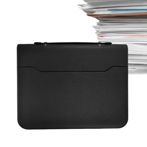 Aktenordner-Organizer, Dokumenten-Organizer aus erweitertem Folio, Ordner mit Reißverschluss, aus PU-Leder, Dokumenten-Organizer, A4, A4 Aktenordner-Organizer, Dokumenten-Organizer aus erweitertem Folio, Ordner mit Reißverschluss, aus PU-Leder, Dokumenten-Organizer, A4, A4 von Generic
