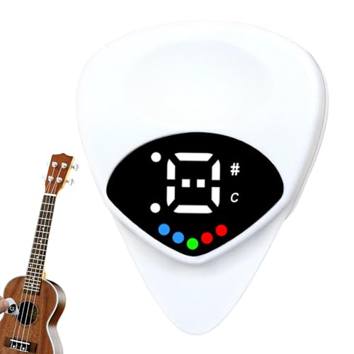 Akustikgitarren-Stimmgerät, 2-in-1-Gitarrenplektren, E-Gitarren-Lernwerkzeuge, batteriebetrieben, Metall, 4 x 3,2 x 0,7 cm, ideal für Anfänger, Frauen und Männer, zum Üben, Zuhause oder auf Reisen Akustikgitarren-Stimmgerät, 2-in-1-Gitarrenplektren, E-Gitarren-Lernwerkzeuge, batteriebetrieben, Metall, 4 x 3,2 x 0,7 cm, ideal für Anfänger, Frauen und Männer, zum Üben, Zuhause oder auf Reisen von Generic
