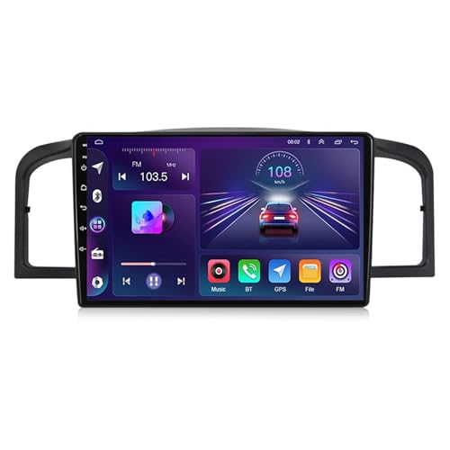 Android 12 9 Zoll Autoradio Touchscreen für Lifan 620 2008-2013 mit Carplay Android Auto BT 5.0 MirrorLink FM AM DSP Navigator GPS RDS DVR DAB Lenkradsteuerung Rückfahrkamera (M100S) von Generic