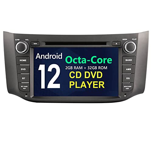 Android 12 Auto DVD Player Radio Headunit GPS Stereo für Nissan Sentra Sylphy 2012-2018 Android Auto USB Navigation WIFI Bluetooth Carplay 8 Core von Generic