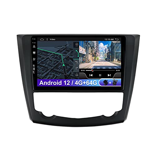 Android 12 Doppel Din Autoradio Passt Für Renault Kadjar 2015-2019- - [4G+64G]-Unterstützung Lenkradsteuerung 4G WLAN DAB Carplay BT5.0 SWC Kamera KOSTENLOS von Generic