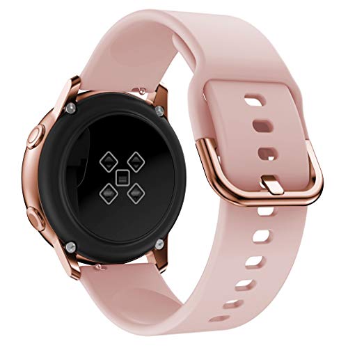 Armbänder Kompatibel mit Samsung Galaxy Watch6 Classic 43mm Armband, 20mm Universal Ersatzarmband für Galaxy Watch 6 40mm/44mm/Galaxy Watch 6 Classic 43mm/47mm Armband (Pink, One Size) von Generic