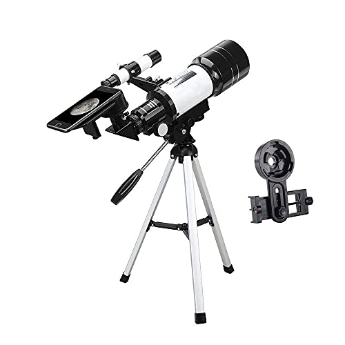 , Astronomischer Refraktor mit Smartphone-Halterung und Stativ 15-140X Reflektor Ideal für Anfänger zur Beobachtung von Mond und Planeten Gut von Generic