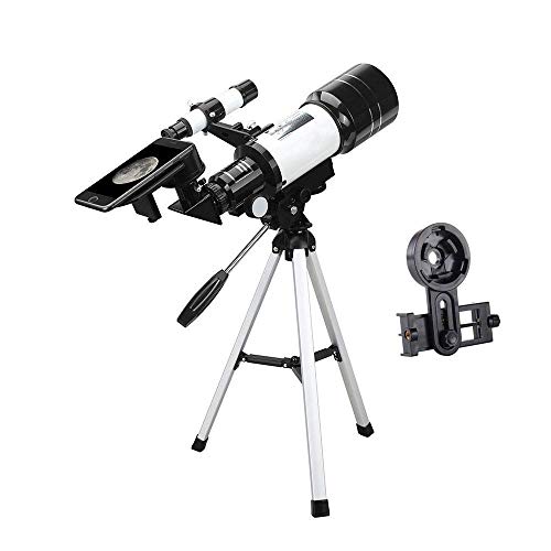, Astronomischer Refraktor mit Smartphone-Halterung und Stativ 15-140X Reflektor Ideal für AnfängerTeleskop zur Beobachtung von Mond und Planeten , Astronomischer Refraktor mit Smartphone-Halterung und Stativ 15-140X Reflektor Ideal für AnfängerTeleskop zur Beobachtung von Mond und Planeten von Generic