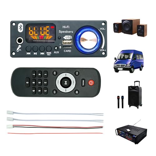 Audio -Verstärkerplatine mit Decodes Chip - 2x80W Ausgang, digitales Rohrdisplay, USB -Schnittstelle | Perfekt für Wohnmobile, Track, MP3 -Player, Aufnahmefunktion, kompakte Audioverstärkung für klare Audio -Verstärkerplatine mit Decodes Chip - 2x80W Ausgang, digitales Rohrdisplay, USB -Schnittstelle | Perfekt für Wohnmobile, Track, MP3 -Player, Aufnahmefunktion, kompakte Audioverstärkung für klare von Generic