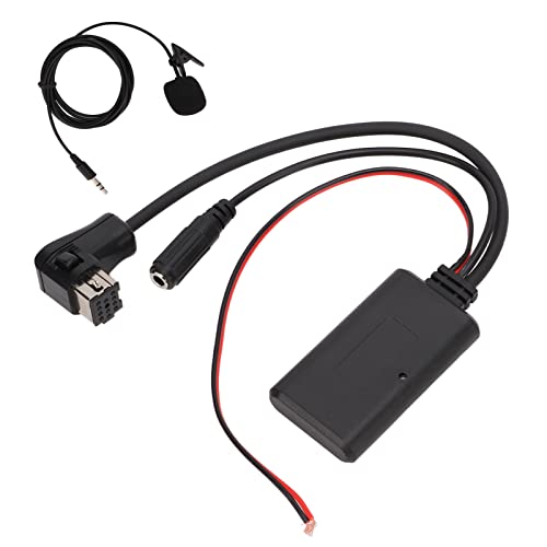 -Audiokabel -Stereo -Aux -Eingangsadapter mit Mikrofonersatzkupfer ABS Schwarz für Pionner P99 P01 Kompatible Autos -Audiokabel -Stereo -Aux -Eingangsadapter mit Mikrofonersatzkupfer ABS Schwarz für Pionner P99 P01 Kompatible Autos von Generic
